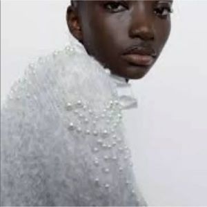 Zara Pearl sweater snow flake